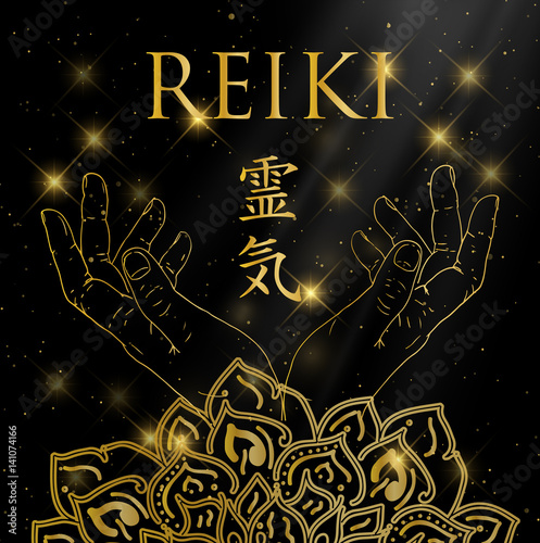 Sacred geometry. Reiki symbol.