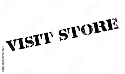 Visit Store rubber stamp. Grunge design with dust scratches. Effects can be easily removed for a clean, crisp look. Color is easily changed.