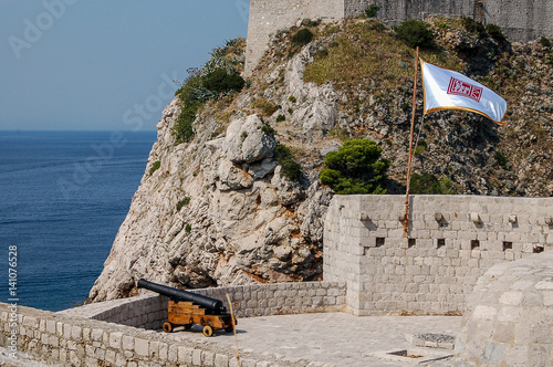 Paisaje de la Ciudad Vieja de Dubrovnic, Croacia photo