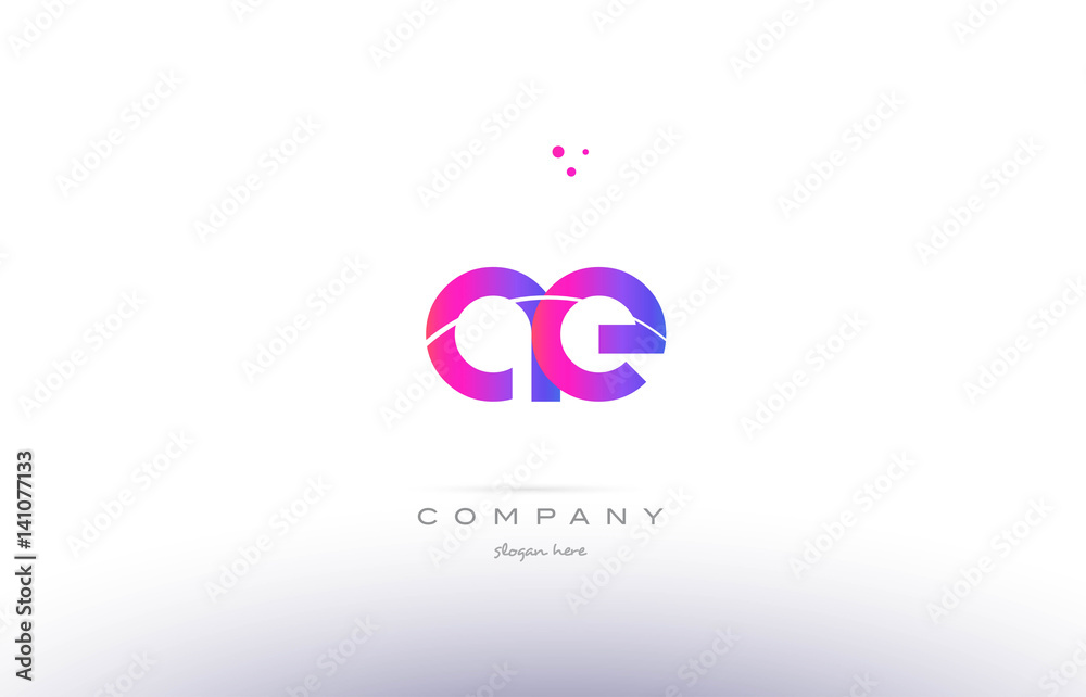 ae a d pink modern creative alphabet letter logo icon template ae a d pink modern creative alphabet letter logo icon template
