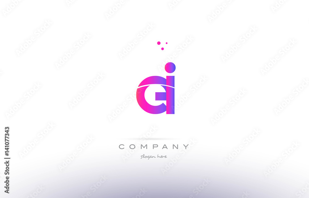 ei e i pink modern creative alphabet letter logo icon template ei e i pink modern creative alphabet letter logo icon template