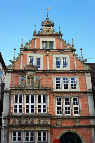 Old medieval building in Hameln, Germany.