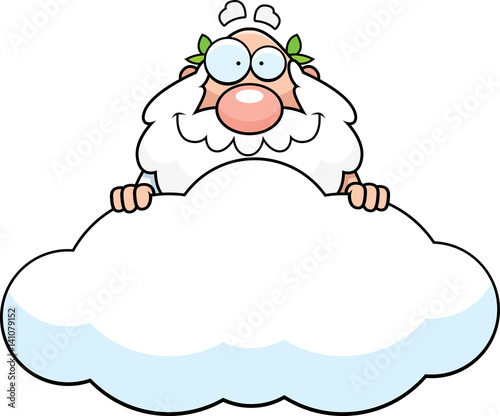 Cartoon God Cloud