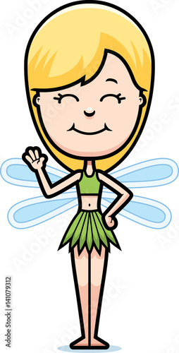 Cartoon Teen Fairy Waving