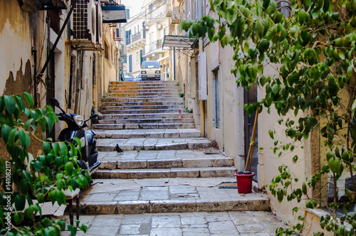 Old street in Corfu 