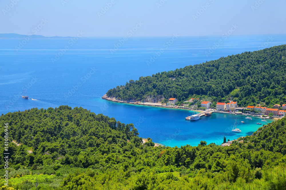 Trstenik town on Peljesac Peninsula, Croatia.