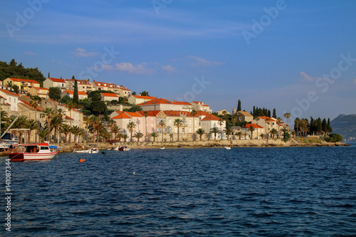 Waterfront of Korcula town, Croatia