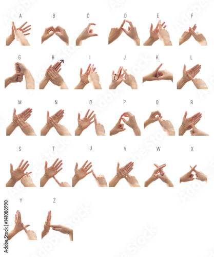 British Sign Language Alphabet photo