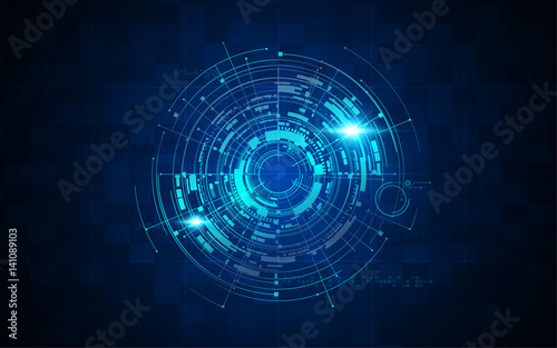 futuristic sci fi technology pattern concept background