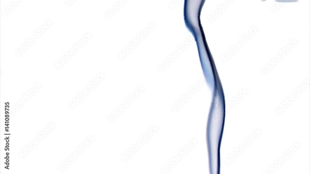 Black smoke rolls across the screen against a white background