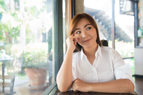 Free Download Woman take a break at coffee shop - GFXLoad