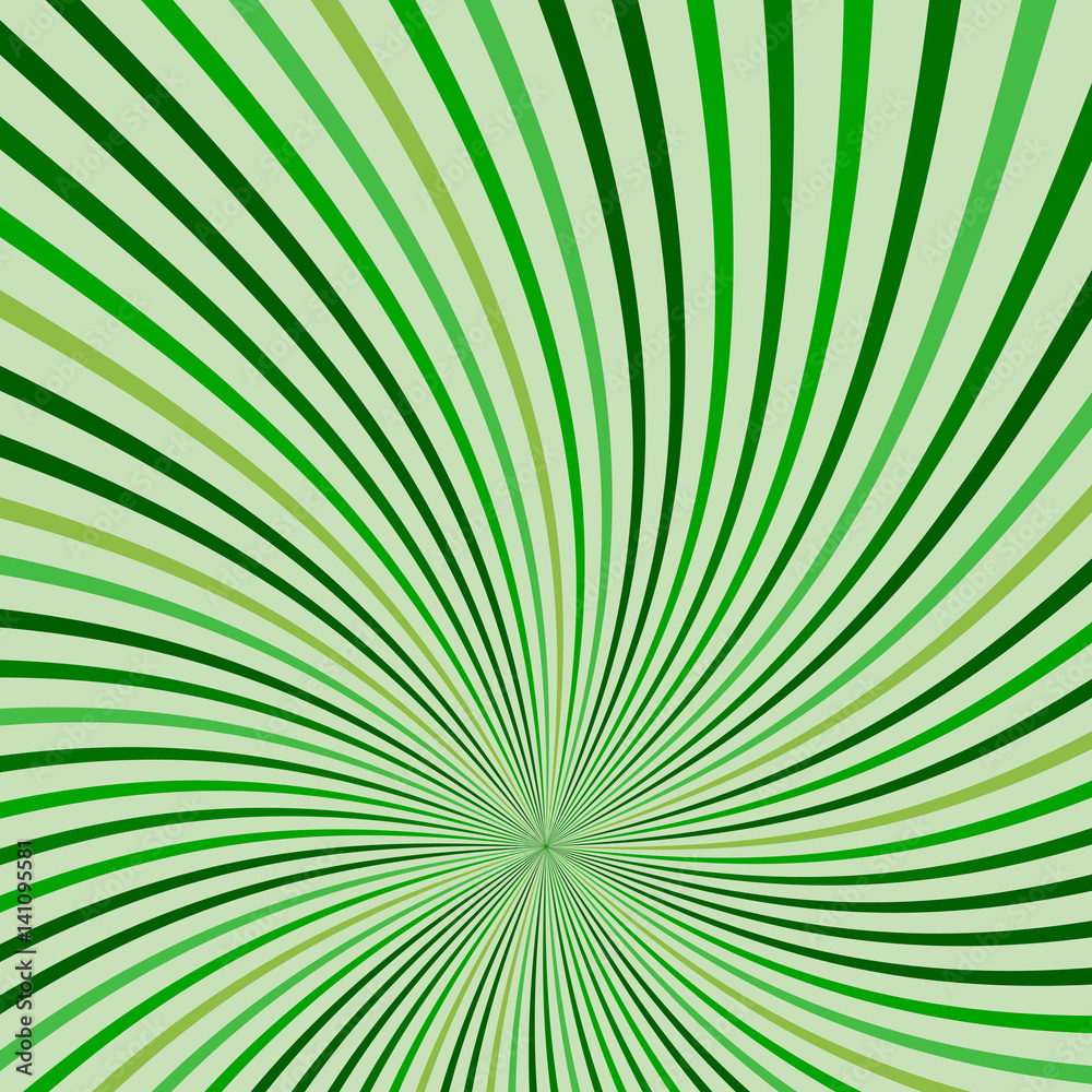 Obraz premium Abstract retro rays green background.