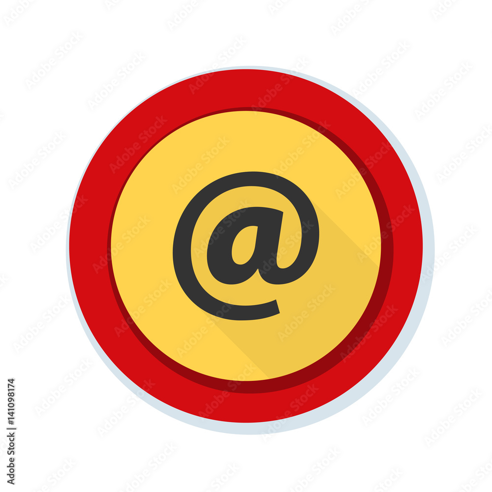 Obraz premium E-mail button illustration