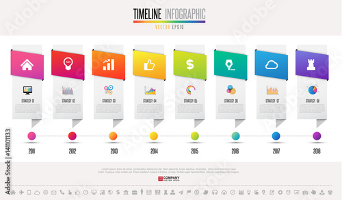 Timeline Infographics Design Template