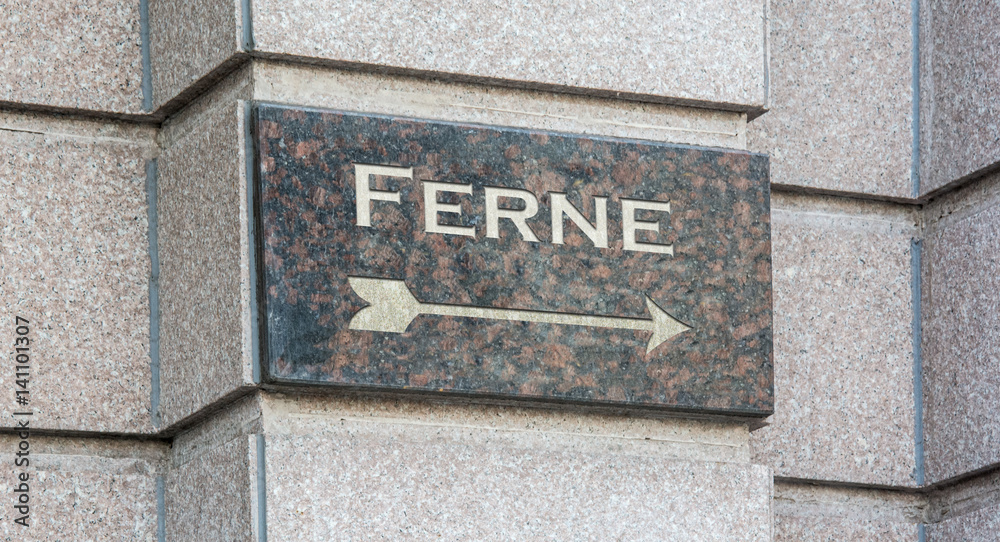 Fototapeta premium Schild 204 - Ferne