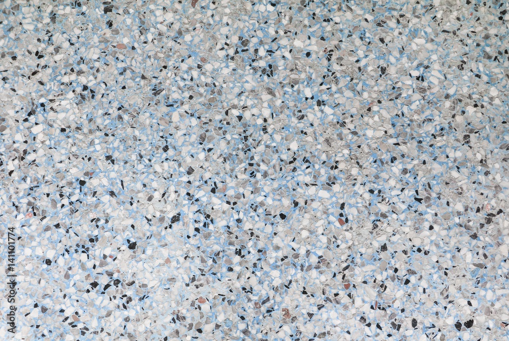 Stone wall texture, Terrazzo Marble surface floor pattern and blue color for background Stone wall texture, Terrazzo Marble surface floor pattern and blue color for background