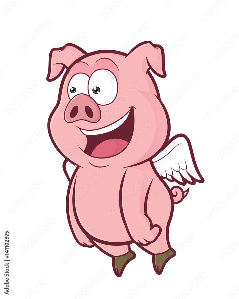 Smile flying pig Smile flying pig