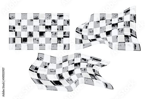 race flag, checkered flag grunge background