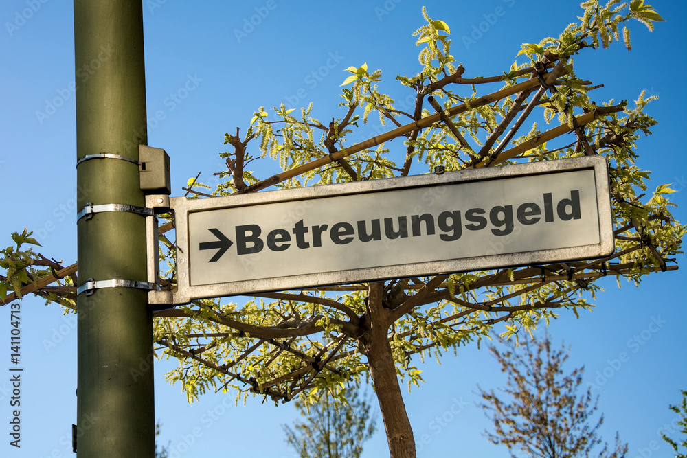 Fototapeta premium Schild 145 - Betreuungsgeld