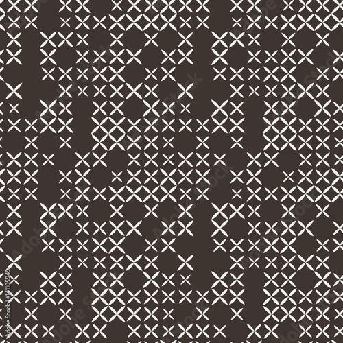 Cross stitch seamless pattern.