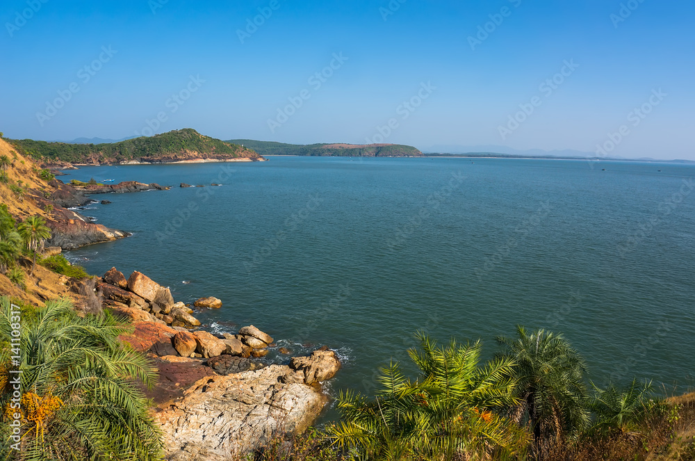 Om Beach, Gokarna, Karnataka, India Stock Image - Image of island,  exoticism: 72334533