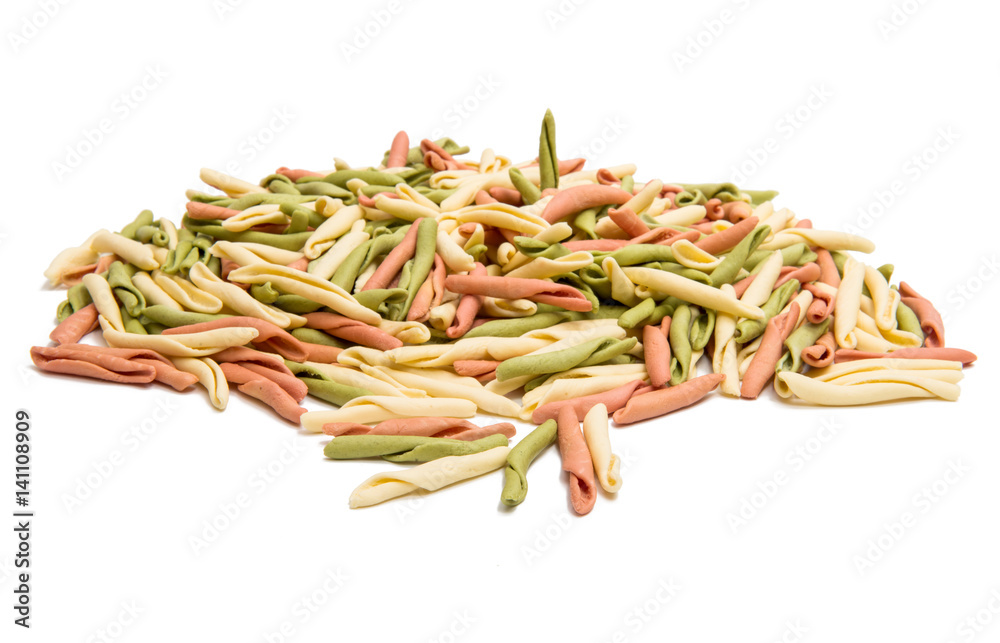 Italian pasta isolated Italian pasta isolated