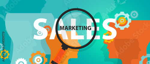 sales marketing improvement of business concept of thinking analysis