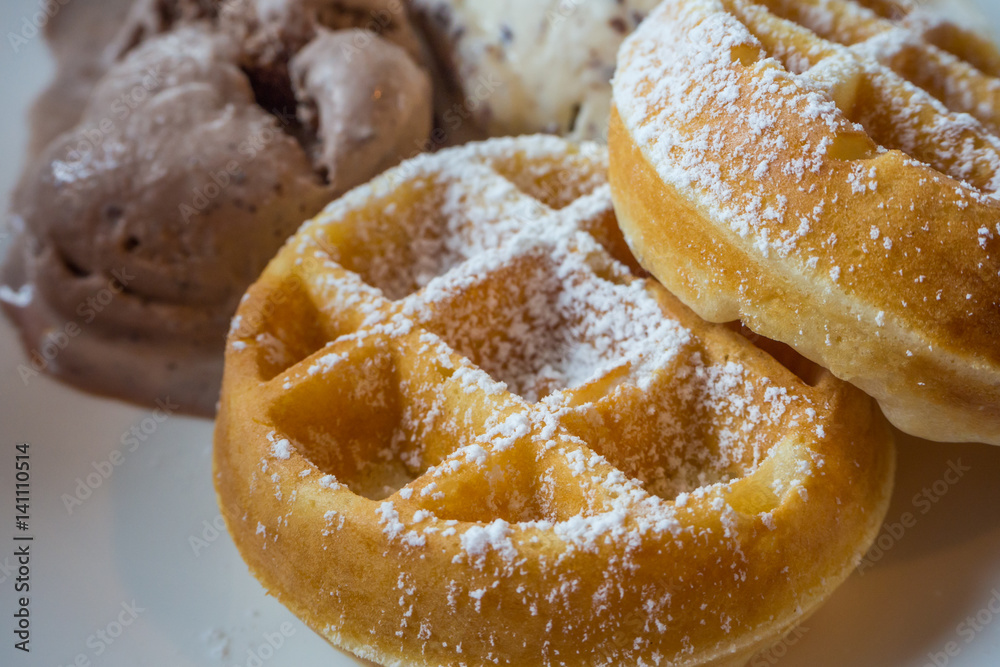 Freshly baked waffle Freshly baked waffle