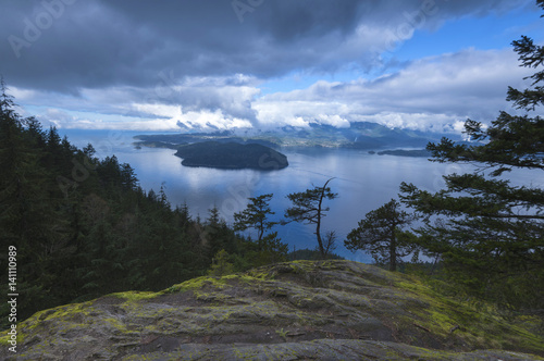 Canvas Print Lighthouse Cape Roger Curtis Howe Sound Pacific North West British Columbia Cana