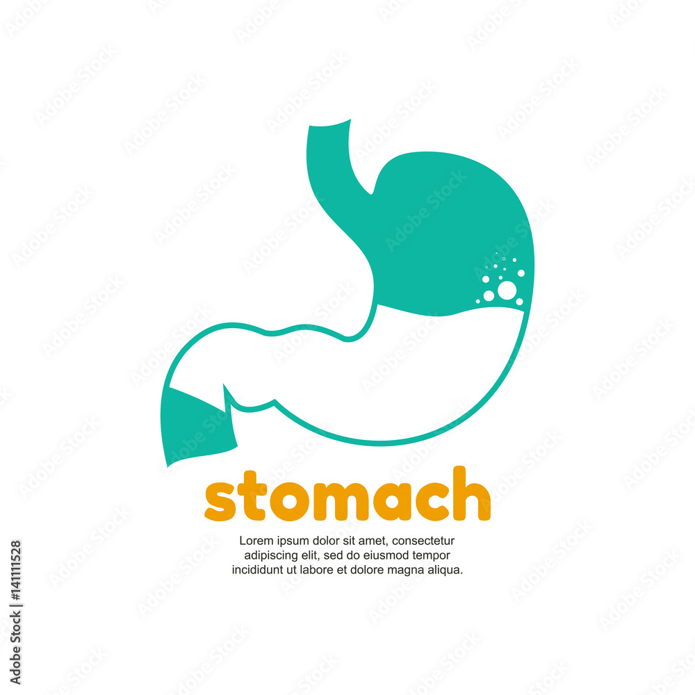 Human stomach logo Human stomach logo