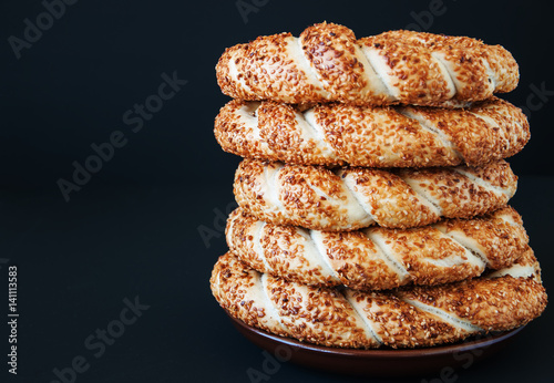 Traditional Turkish bagel - Simit