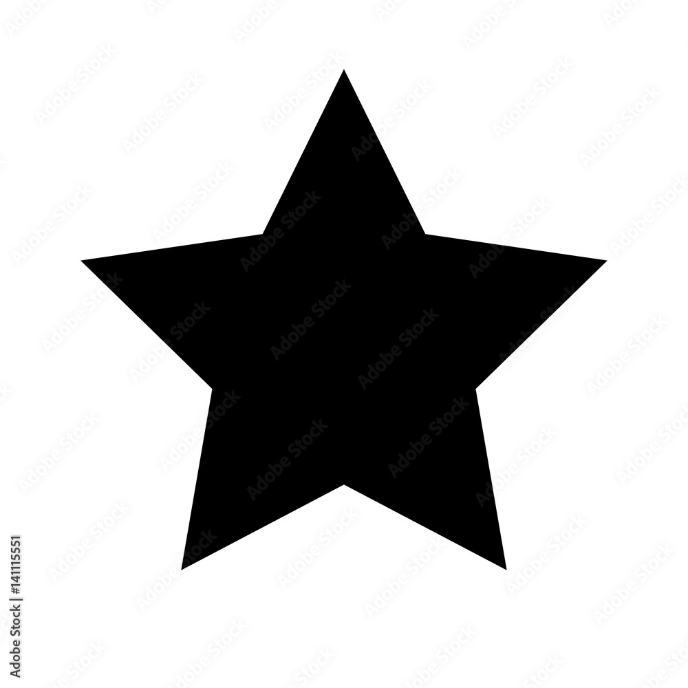 Schwarzes einfaches Symbol - Stern - Favorit Schwarzes einfaches Symbol - Stern - Favorit