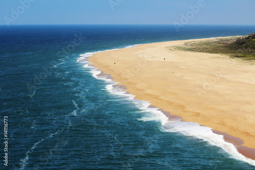 Seaside in Nazare, Portugal 