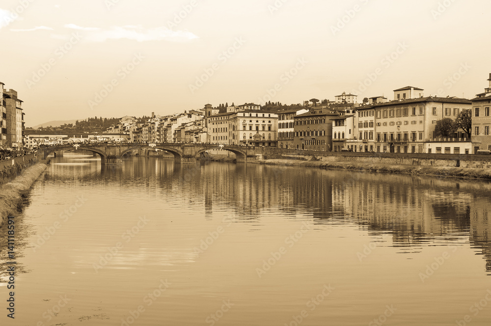 Old postcard from Florence Old postcard from Florence