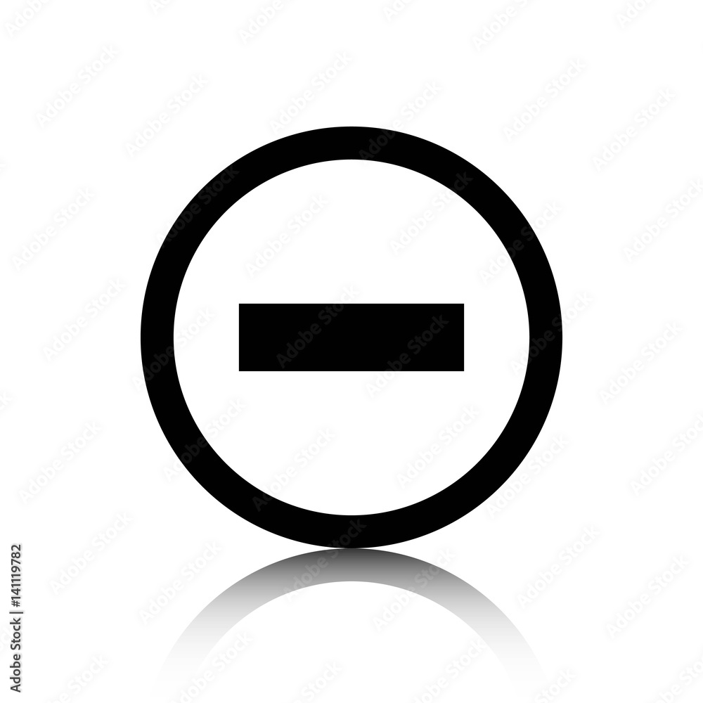 minus icon stock vector illustration flat design minus icon stock vector illustration flat design