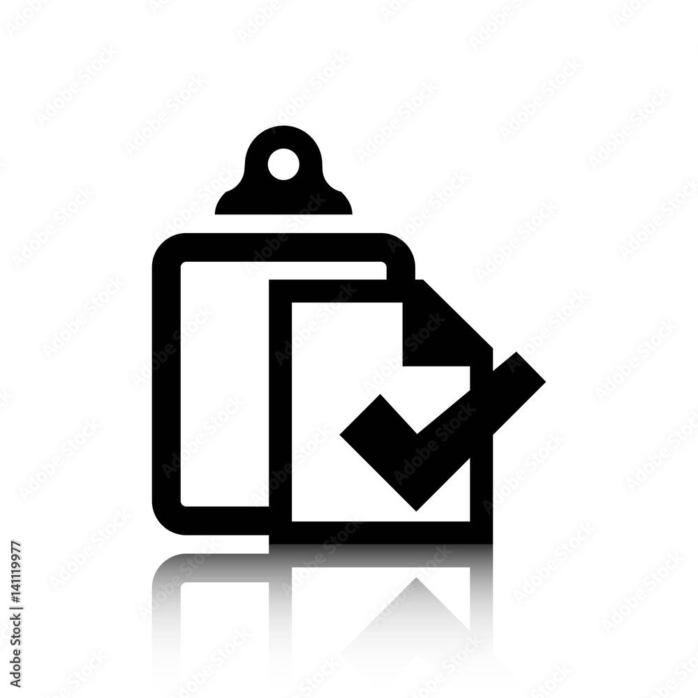 Obraz premium checklist icon stock vector illustration flat design