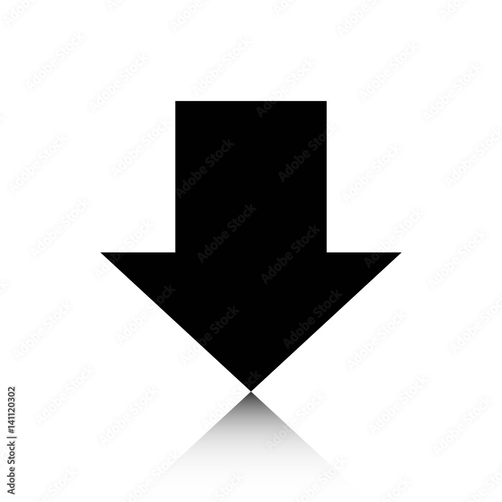 download icon stock vector illustration flat design