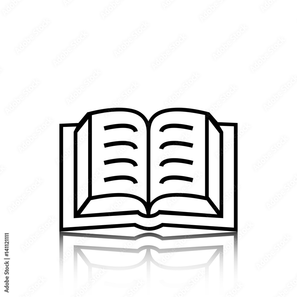 book icon stock vector illustration flat design book icon stock vector illustration flat design
