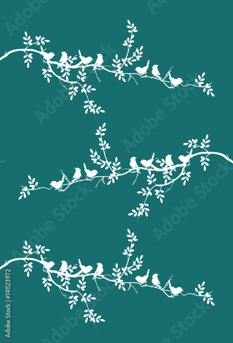 tree branch with birds