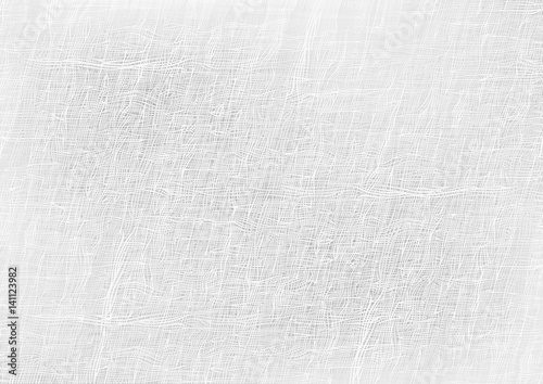 Seamless White Coarse Fabric Texture - Background Illustration, Vector