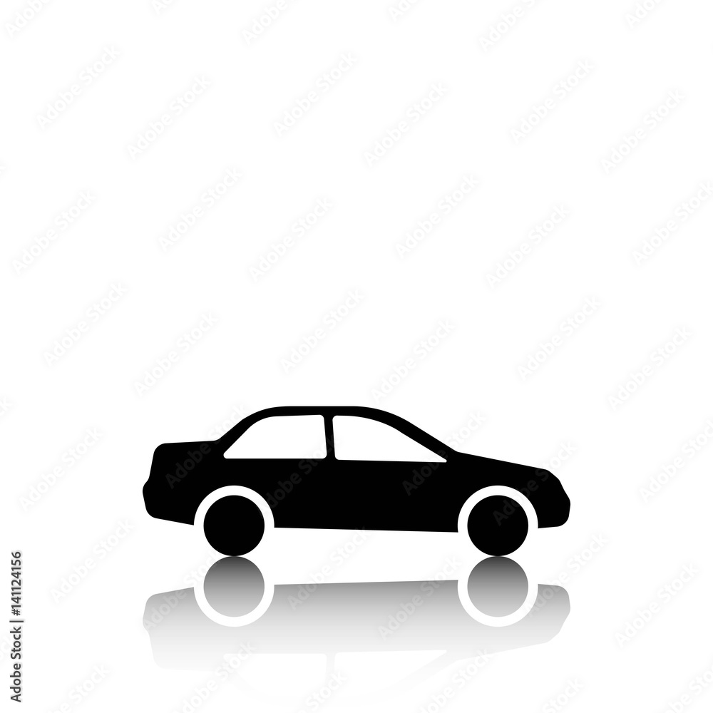 Fototapeta premium car icon stock vector illustration flat design