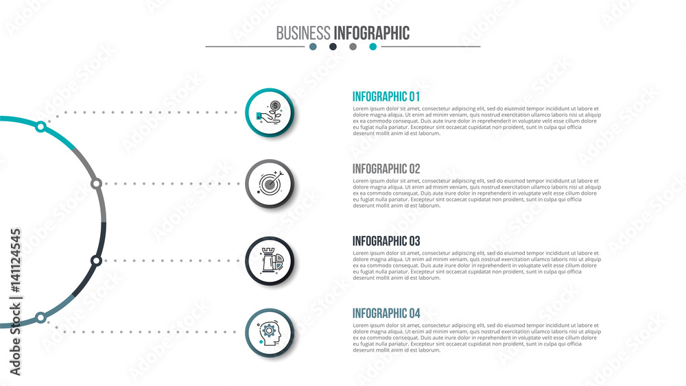 Abstract infographics number options template. Abstract infographics number options template.