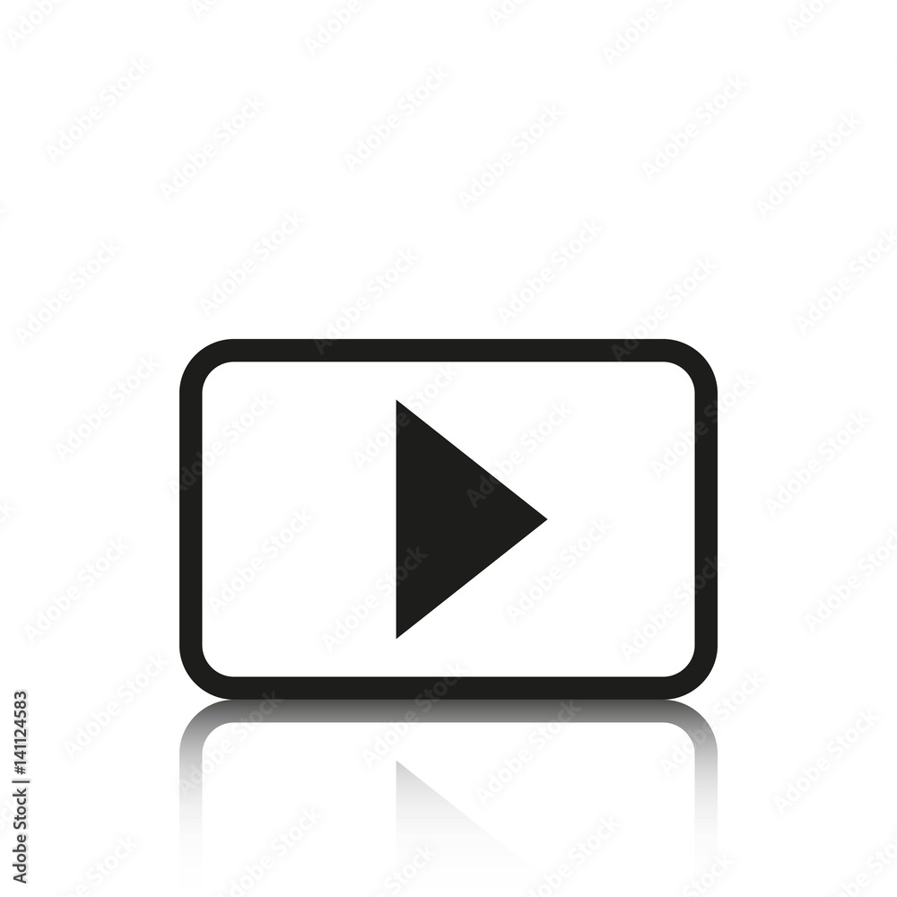 video icon stock vector illustration flat design video icon stock vector illustration flat design