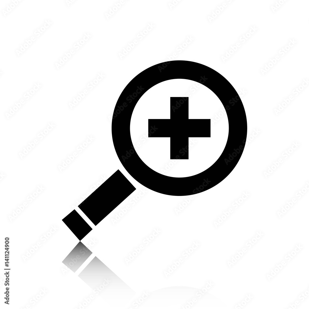 Fototapeta premium search icon stock vector illustration flat design