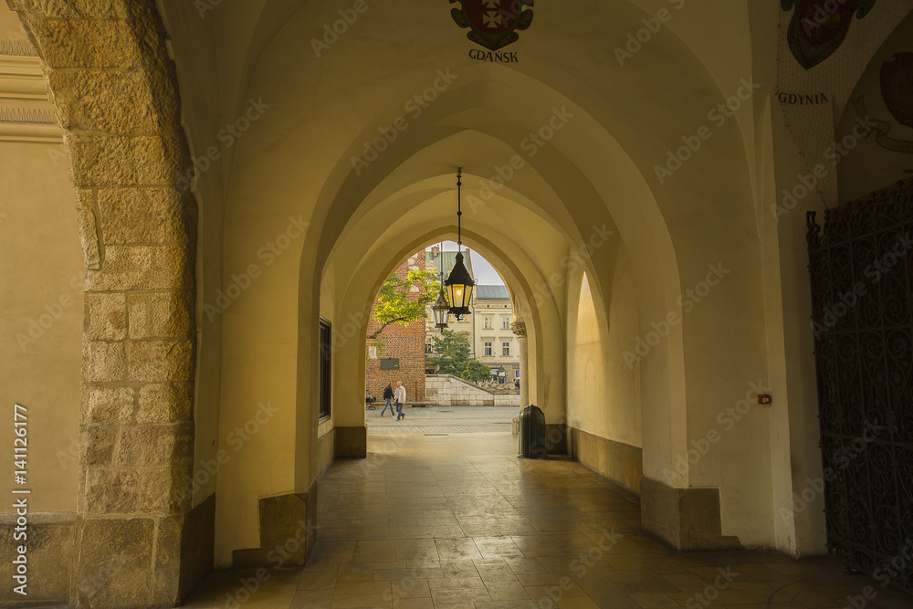 Poland. Pass-arch under Royal Palace