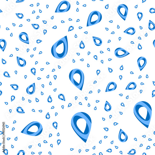 water drops seamless pattern