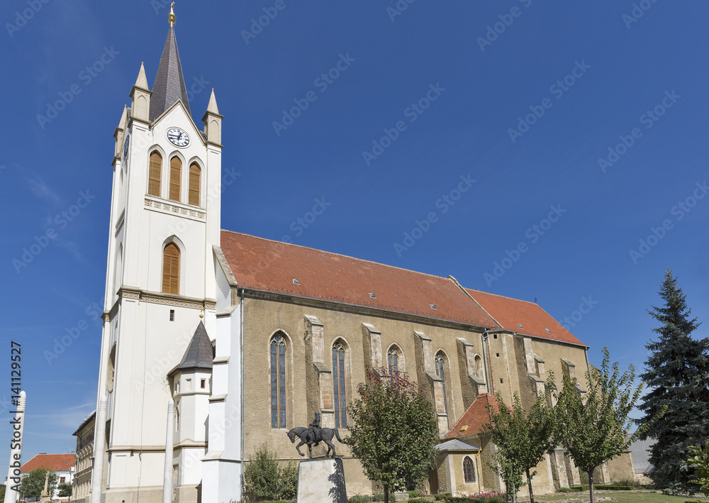 Gothic Franciscan Parish Church in Kezsthely, Hungary.