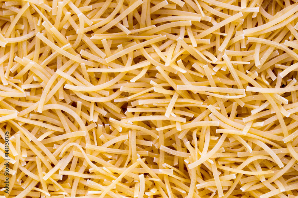 Italian pasta close up on background.