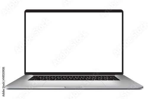 laptop isolated on white background - Vector illustration