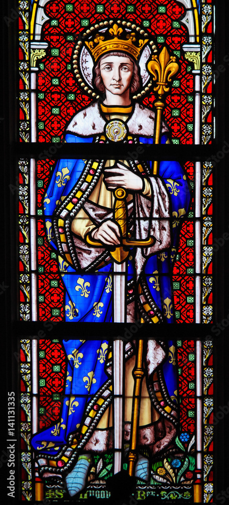 Stained Glass - Saint Louis, King of France